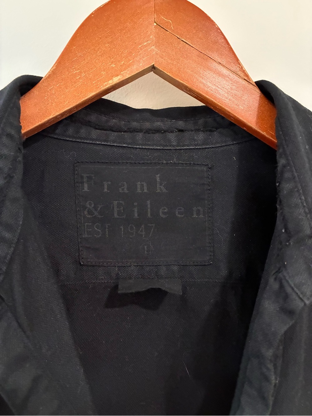 Frank & Eileen Black Lightweight Shirt Jacket